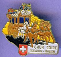 PTT   POSTKUTSCHE  Engadin - Italien