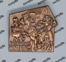 Fasnacht Plakette 1986 Winterthur, vor 39 Jahren