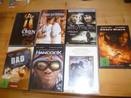 LOT 7X DVDS DAS OMEN BAD TEACHER HANCOCK