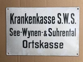 Email Schild Krankenkasse