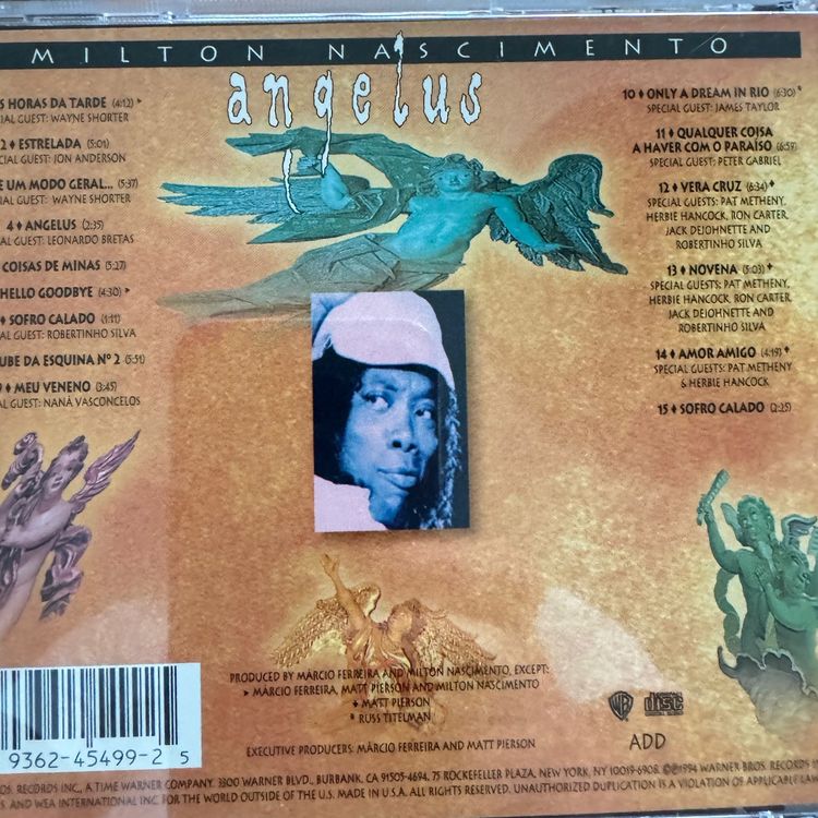 Milton Nascimento - angelus  (CD) 1994 3