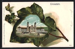 Passepartout-Präge-AK Einsiedeln, Klost