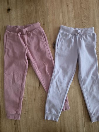 Mädchen Hosen und Langarmshirt, Gr. 116, Rosa & Lila