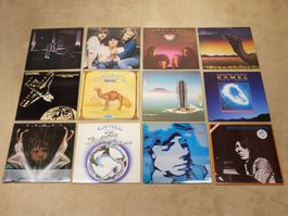 12x Vinyl: Ambrosia, Camel, Pete Bardens
