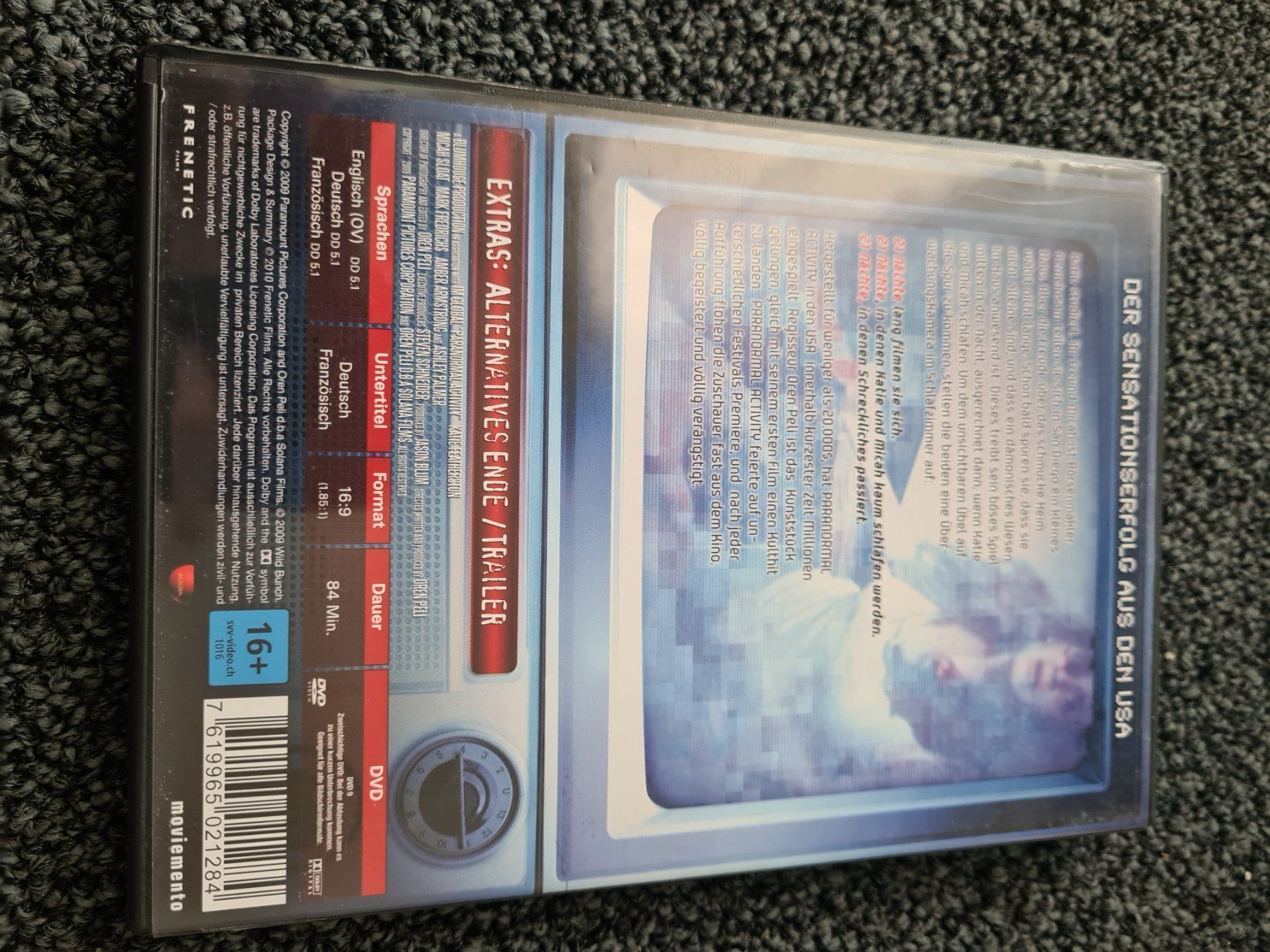 Tutti i DVDs: PARANORMAL ACTIVITY(9840) – Usato da Ruswil venduto da M71 1