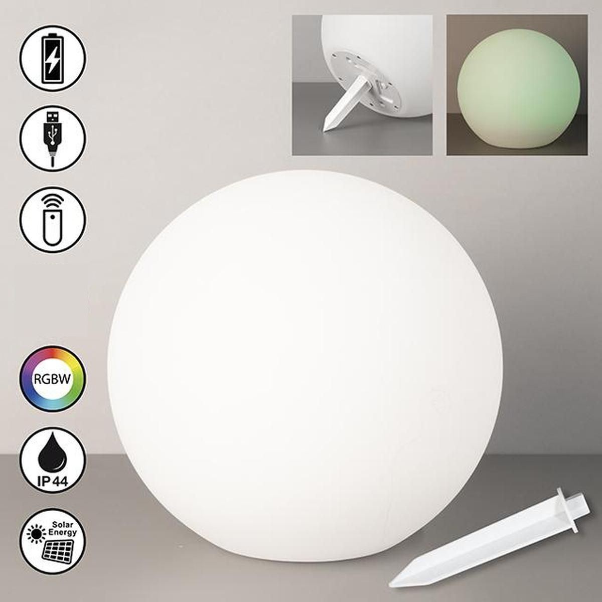 Lampen: LED Aussenleuchte, Solar, IP44, 30 cm Ø – Neu (gemäss Beschreibung) aus Kreuzlingen von Smart-Light
