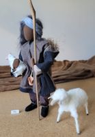 Schwarzenberger Krippenfiguren Hirt mit Schafen 27cm N14