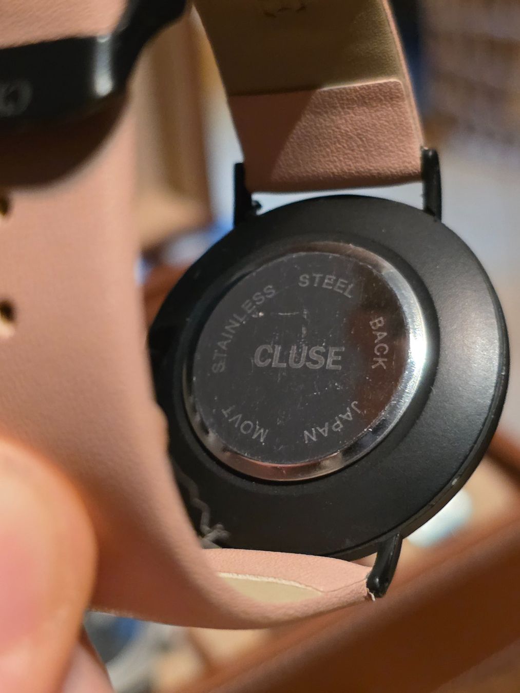 Cluse Orologi: Cluse Uhr schwarz/rosa – Usato da Basel venduto da rogermorse 1
