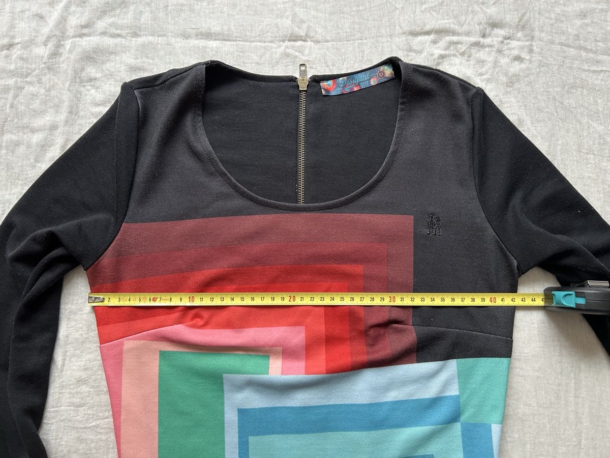 Desigual Vestiti: Desigual Dress, Size M, Black with Square Color Pattern – Usato da Genève venduto da NipponiaNippon 4