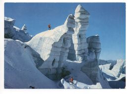 GLETSCHER-ABBRUCH Bergsteiger, Foto Villiger Gstaad