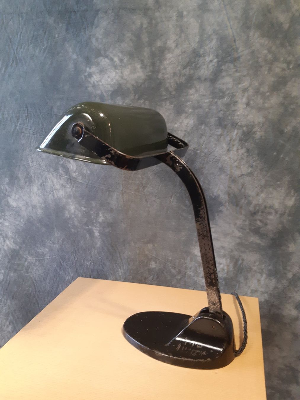 Bankamp Lampade: Alte Emaille  Banklampe Marke Viktoria – Usato da Winterthur venduto da lampenretter 3