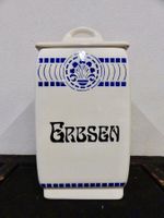 Vintage Vorratsdose ERBSEN Dose Vorratsbehälter Keramik