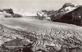 Rhonegletscher mit Galenstock, gelaufen 1956