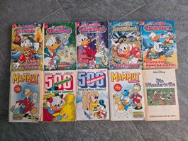 Walt Disney 5x Lustiges Taschenbuch & 5x Mammut Comics