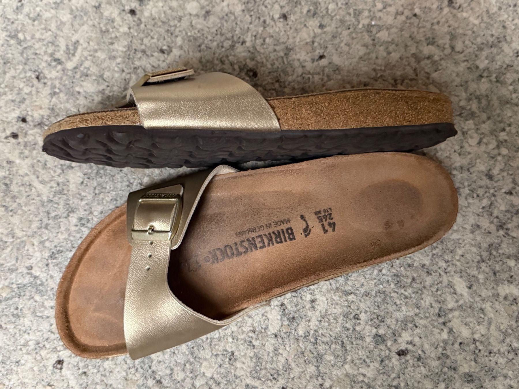 Birkenstock Chaussures femmes: Birkenstock Madrid Gold, Gr. 41 – D'occasion à Wattwil par edel88 2