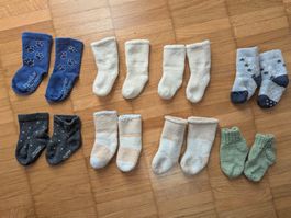 10x Baby Socken, Grösse 0-4 Monaten