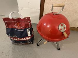 Kugelgrill Coca-Cola Edition rot neu mit Sack Kohle