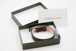 Bracelet Longchamp – Cuir brun, neuf avec boîte