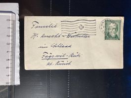 Schweiz 1943 Neujahrsgruss Briefli 5 Rp PJ WINTERTHUR 1