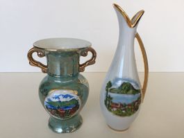 COTTIER FRERES + 24K GOLD 2 x petits vases / kleinen Vase