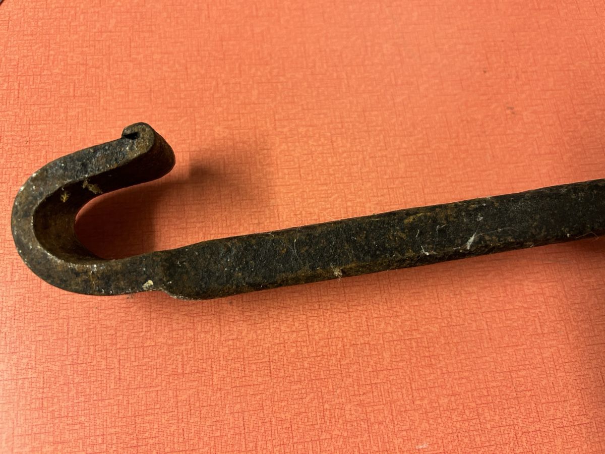 Catenine: Schmiedeeiserne Kette mit Haken, ca. 190 cm, alt – Usato da Lanzenhäusern venduto da vic63 2