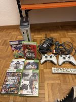 Xbox 360 + 2 manettes + 6 jeux + télécommande 