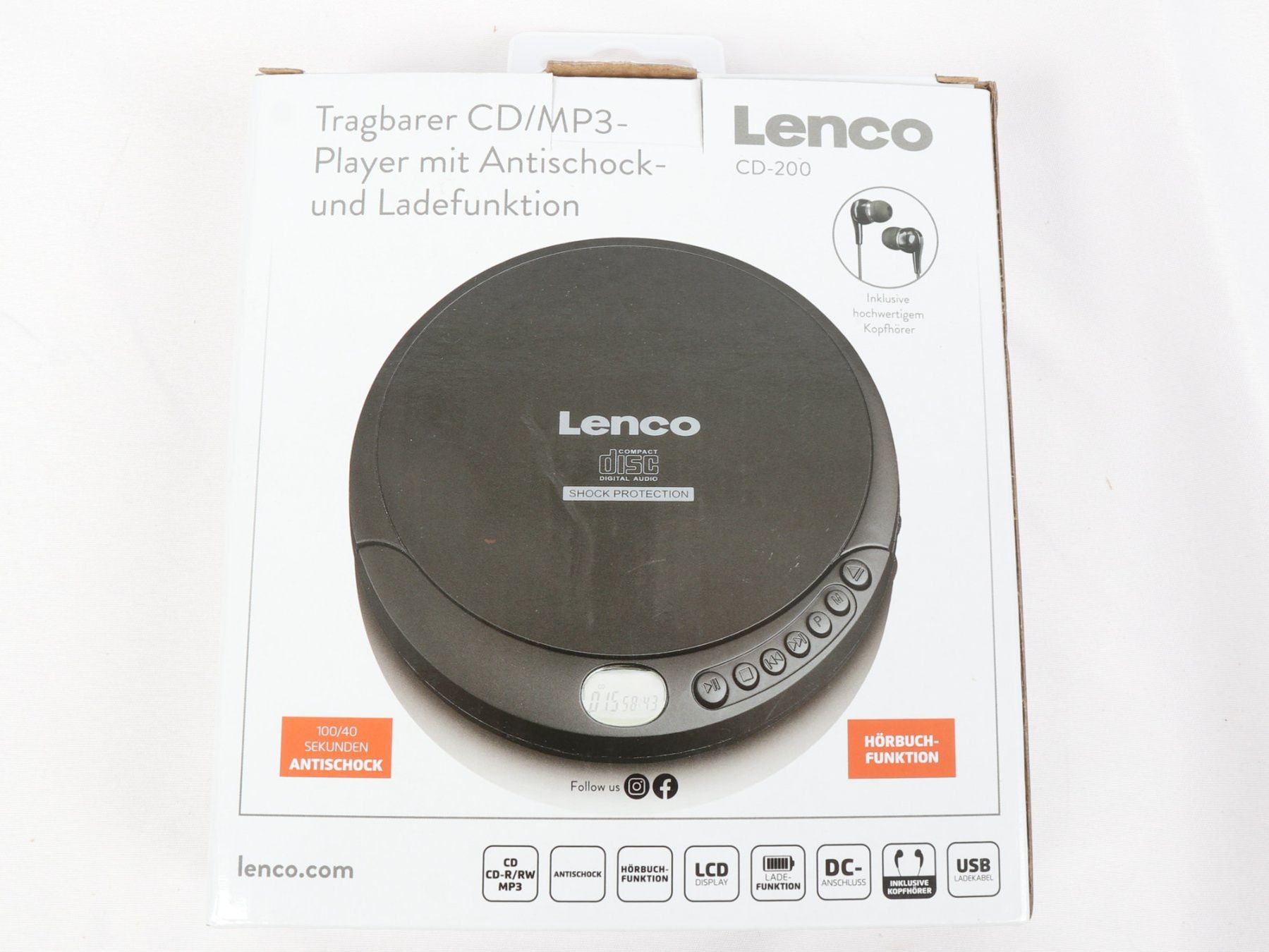 Lenco Lecteur media portable: LENCO Portabler CD/MP3 Player – Neuf (Voir description) à Steinen par Restwert_Steinen 8