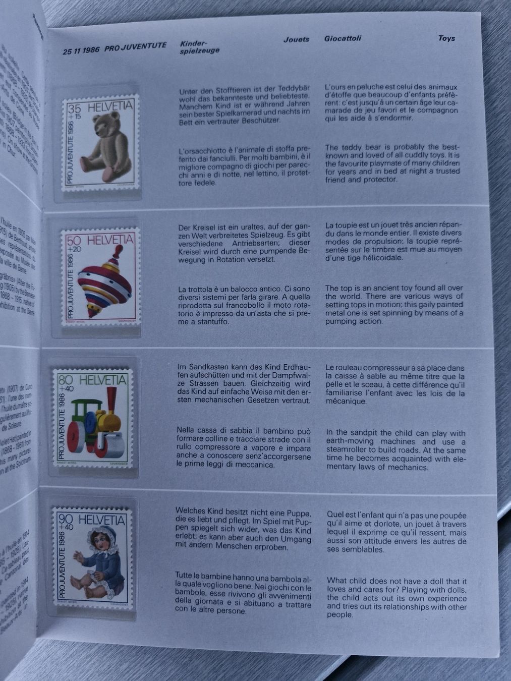 Alle Briefmarken: Jahresbuch 1986 postfrisch  – Neu (gemäss Beschreibung) aus Frauenfeld von Kasico 8