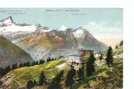 Zermatt VS: Riffelalp , hinten Zinal Rothorn und Weisshorn