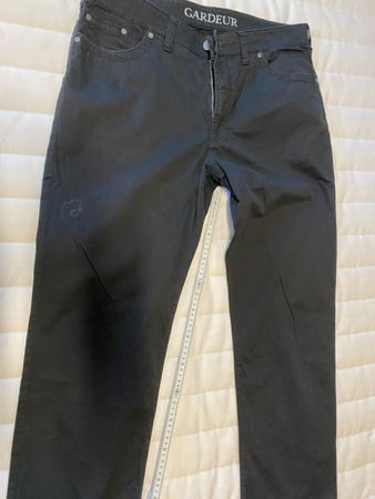 Herren Hose Gardeur schwarz Baumwollmix Grösse 54