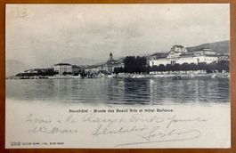 Neuchâtel - Musée des Beaux Arts & Hôtel Bellevue 1904