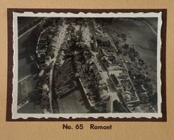 Fliegeraufnahme Walter Mittelholzer, Echtfoto, Romont FR