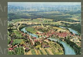 AK color Bremgarten AG Flugbild ≈ 1965
