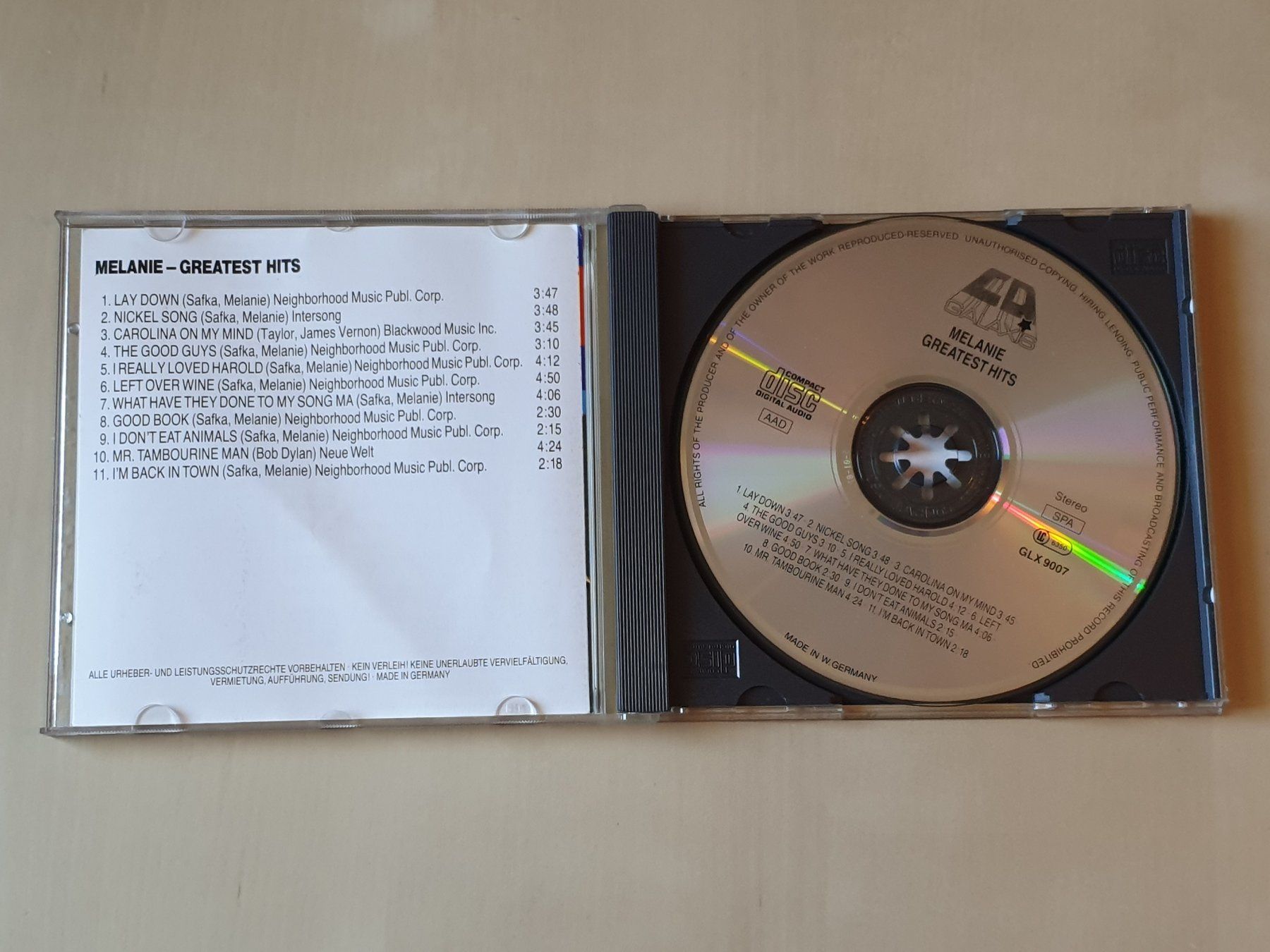 CD: Melanie Greatest Hits – Usato da Stansstad venduto da collectorsshop 2