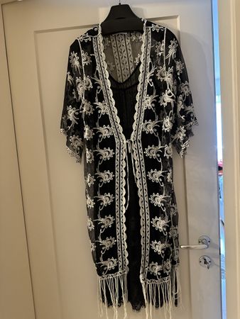 Morgen Mantel mit Nacht Hemd Gr36:38