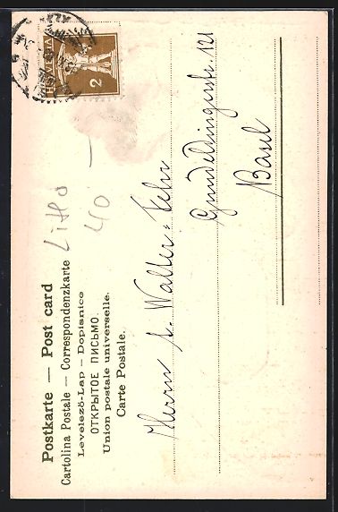 Cartes postales: Basel, Das Münster, Spalenthor u. Wappe – D'occasion à Berlin par bartko-reher 1