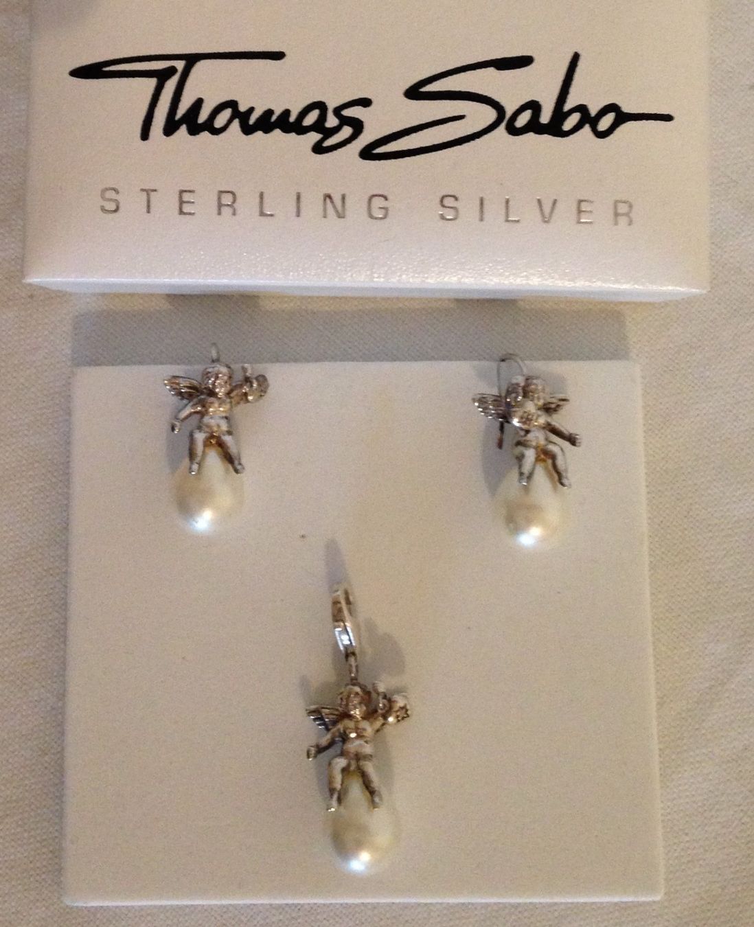 Thomas Sabo Altri gioielli: Schmuckset Thomas Sabo Engel Perlen Silber – Usato da Dübendorf venduto da alracfo 1