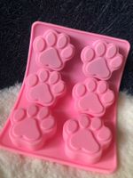 Moule en silicone pattes de chien rose DIY