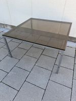 Salontisch Rauchglas / Stahl