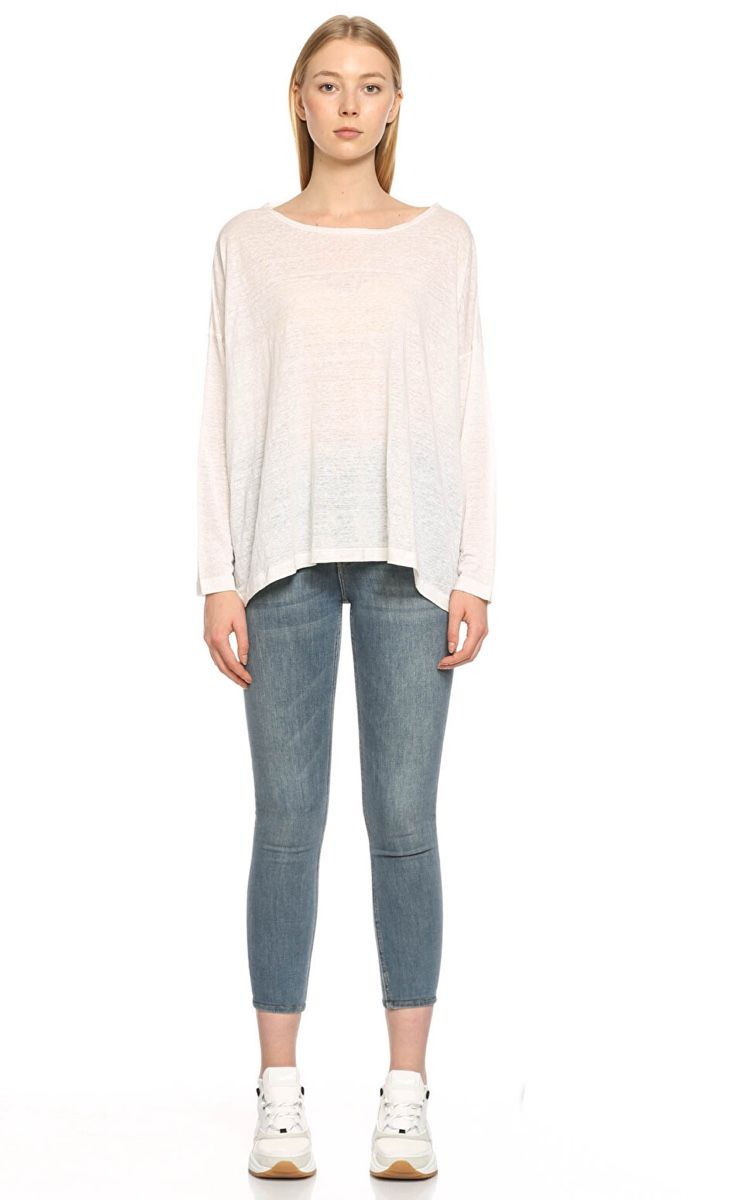 Top: Eskandar 100% Linen Pullover Top Lagenlook – Usato da Münchenstein venduto da B771 2