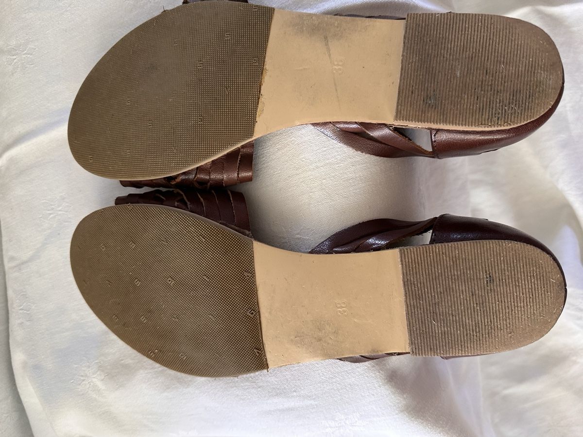 Scarpe da donna: Sommer Ledersandalen Nr. 38 – Usato da Stabio venduto da MAARINAA 2