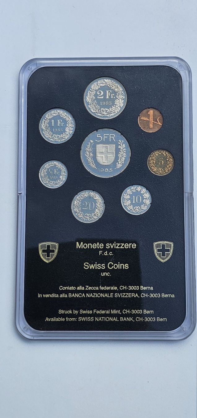 Tutti le monete: Schweizer Münzen Set 1985 Stgl.  – Nuovo (secondo la descrizione) da Wettingen venduto da Top_mesi 1