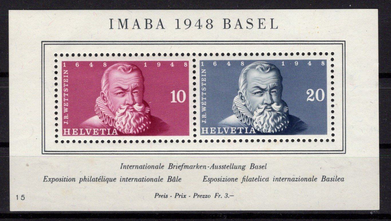 Tutti i francobolli: R1705  /  Bloc IMABA BASEL 1948 – Nuovo (secondo la descrizione) da Ste-Croix venduto da MONT-TAGNAC