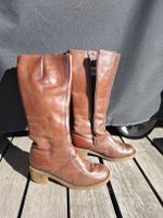 Winterstiefel Leder Retro 70er
