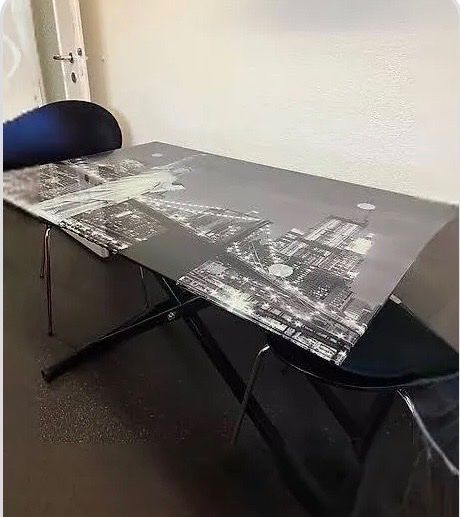 Tavoli: Glastisch New York Skyline, 120/75 – Usato da bern venduto da nani123 2
