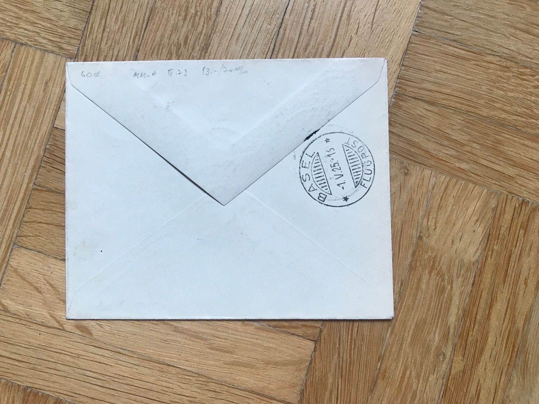 Alle Briefmarken: 1925. Beleg mit Flugpost nach Basel. Frankiert mit PJ-Marken – Gebraucht aus stäfa von brandy66 1