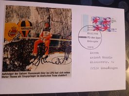 Sven Hannawald - handsignierte Karte mit Sonderstempel FDC