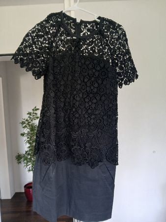 Banana Republic Black Lace Dress, Size 0, Summer!
