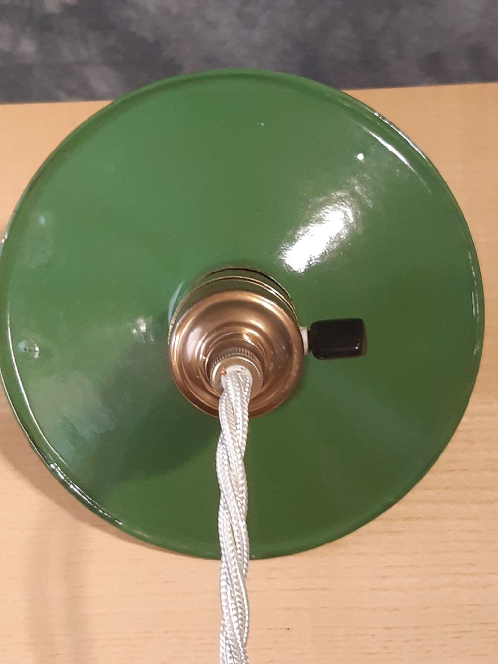 Lampade: Restaurierte Emaille Werkstattlampe – Usato da Winterthur venduto da lampenretter 4