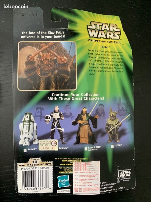 Hasbro Giocattoli: Star Wars action figure POTJ 2001 - Teebo – Nuovo e nell'imballaggio originale da Gimel venduto da marchaux2006 2